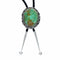 Genuine Navajo Sterling Silver Turquoise Bolo Tie NX12594