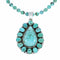 Navajo High Quality Turquoise Sterling Silver Necklace NX12608