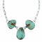 Authentic Navajo Sterling Silver Turquoise Link Necklace NX12611