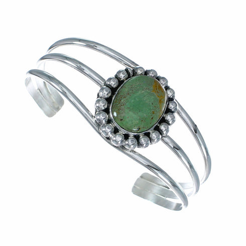 Genuine Navajo Turquoise Sterling Silver Cuff Bracelet NX12598