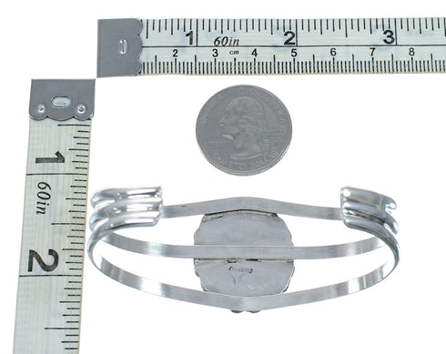 Genuine Navajo Turquoise Sterling Silver Cuff Bracelet NX12599