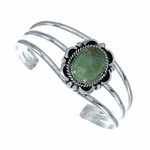 Genuine Navajo Turquoise Sterling Silver Cuff Bracelet NX12599