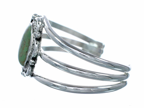 Genuine Navajo Turquoise Sterling Silver Cuff Bracelet NX12599