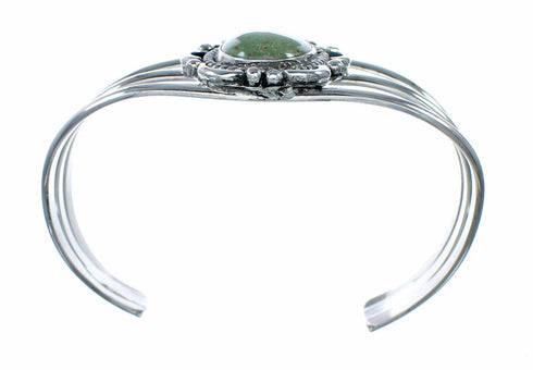 Genuine Navajo Turquoise Sterling Silver Cuff Bracelet NX12599