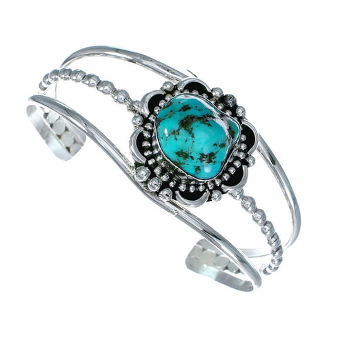 Genuine Navajo Turquoise Sterling Silver Cuff Bracelet NX12601