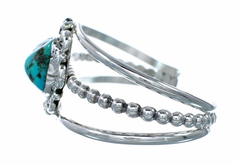 Genuine Navajo Turquoise Sterling Silver Cuff Bracelet NX12601