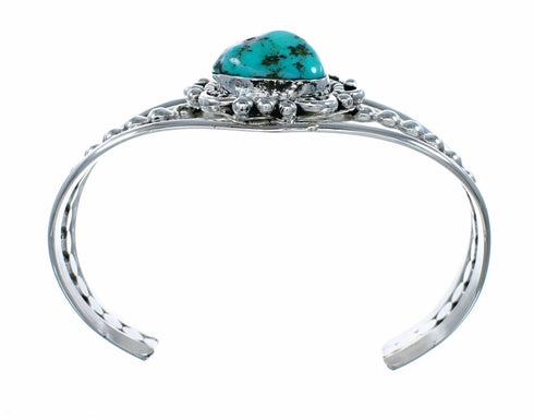 Genuine Navajo Turquoise Sterling Silver Cuff Bracelet NX12601