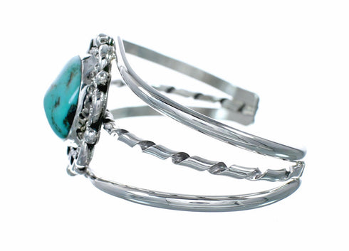 Native American Navajo Turquoise Sterling Silver Cuff Bracelet NX12603