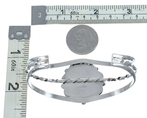 Native American Navajo Turquoise Sterling Silver Cuff Bracelet NX12603