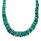 Native American Sterling Silver Turquoise Bead Necklace NX12629