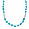 Sterling Silver Navajo Turquoise Bead Necklace NX12639