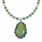 Genuine Navajo Kingman Turquoise Sterling Silver Necklace NX12644