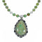Genuine Navajo Kingman Turquoise Sterling Silver Necklace NX12645