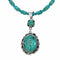 Genuine Sterling Silver Navajo Turquoise Necklace NX12652