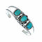 Navajo Turquoise Sterling Silver Native American Cuff Bracelet NX12619