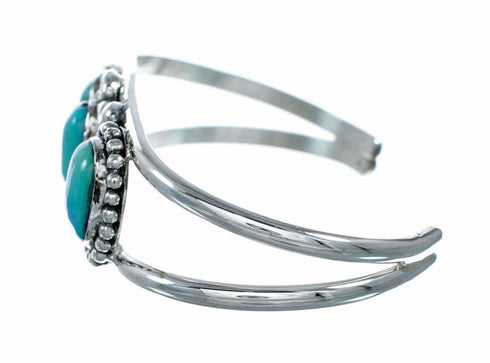 Navajo Turquoise Sterling Silver Native American Cuff Bracelet NX12619