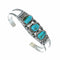 Navajo Turquoise Sterling Silver Cuff Bracelet NX12620