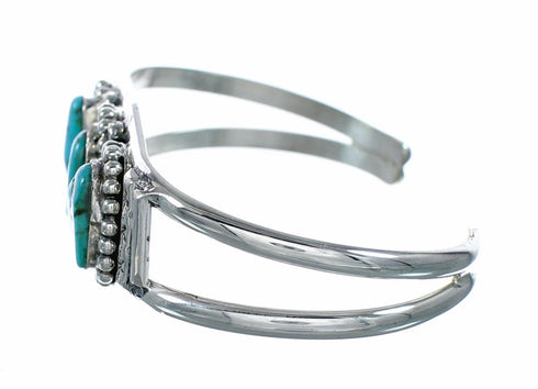 Navajo Turquoise Sterling Silver Cuff Bracelet NX12620