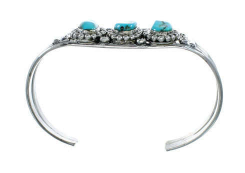 Navajo Turquoise Sterling Silver Cuff Bracelet NX12620