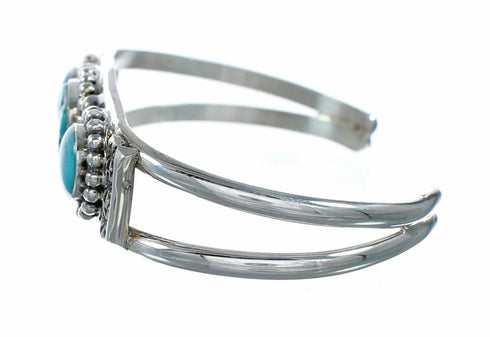 Genuine Navajo Turquoise Sterling Silver Cuff Bracelet NX12621