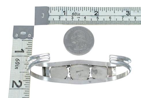 Genuine Navajo Turquoise Sterling Silver Cuff Bracelet NX12621