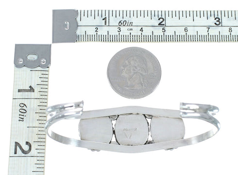 Genuine Navajo Sterling Silver Amethyst Cuff Bracelet NX12614