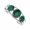 Malachite Navajo Sterling Silver Cuff Bracelet NX12633