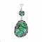 American Indian Navajo Turquoise Sterling Silver Pendant NX12627