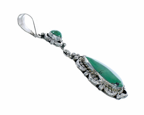 Genuine Navajo Turquoise Sterling Silver Pendant NX12626