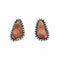 Native American Navajo Sterling Silver And Oyster Shell Post Earrings NX12628