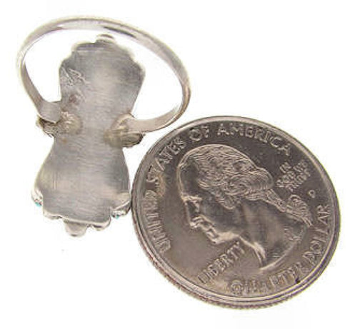 Zuni Turquoise And Sterling Silver Ring Size 6-1/2 RX111808