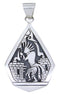 George Phillipis Native American Hopi Kokopelli Pendant YS64409