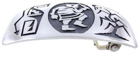 Hopi George Phillips Mud Head Kachina Corn Stalk Belt Buckle AW67586