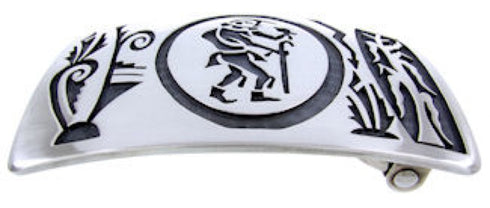 Hopi George Phillips Kachina Figure Corn Stalk Belt Buckle AW67576