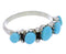 Zuni Jewlery Silver And Turquoise Ring Size 6 EX24241