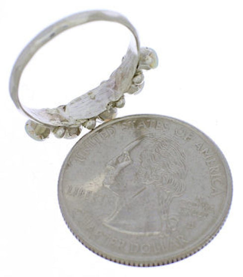 Authentic Sterling Silver Zuni Opal Ring Size 7-3/4 RX113366