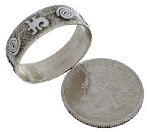 Sterling Silver Lizard Native American Ring Size 5-3/4 EX30330
