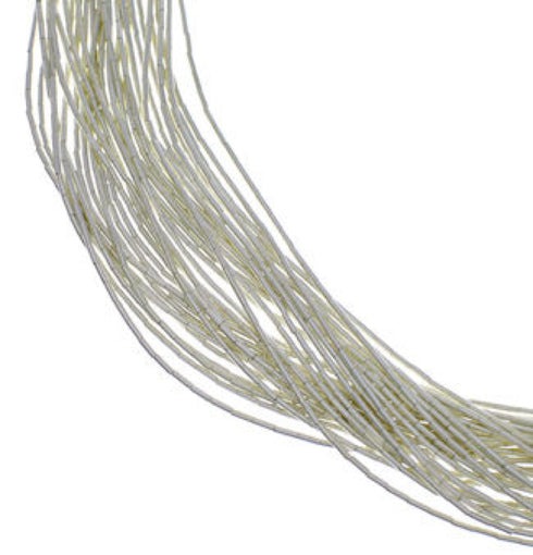 Stunning Liquid Sterling Silver 30 Strands 30" Necklace LS3030