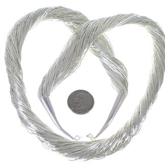 Liquid Sterling Silver 100 Strands 30" Necklace Jewelry LS10030
