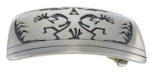 Silver Native American George Phillips Kokopelli Belt Buckle YS62605