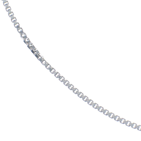 Genuine Sterling Silver Italian Box Chain 18" Necklace NN20002