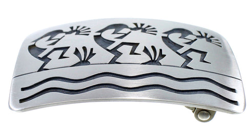 George Phillips Hopi Kokopelli Prayer Sticks Belt Buckle EX48138