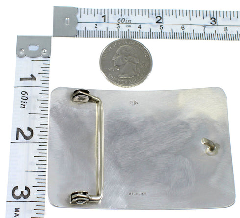 George Phillips Hopi Kokopelli Prayer Sticks Belt Buckle EX48138