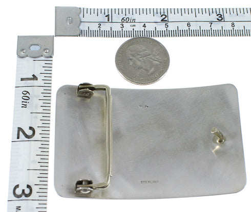 Hopi George Phillips Kachina Figure Corn Stalk Belt Buckle EX50319