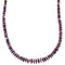 Purple Oyster Shell And Sterling Silver Navajo Indian Bead Necklace WX60084
