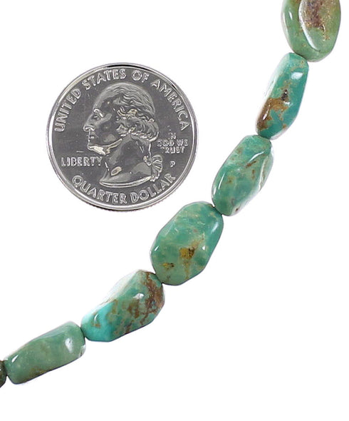 Turquoise Sterling Silver Southwest Bead Necklace NX96363