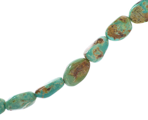 Turquoise Sterling Silver Southwest Bead Necklace NX96363