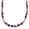 Genuine Sterling Silver Multicolor Navajo Bead Necklace AX100296