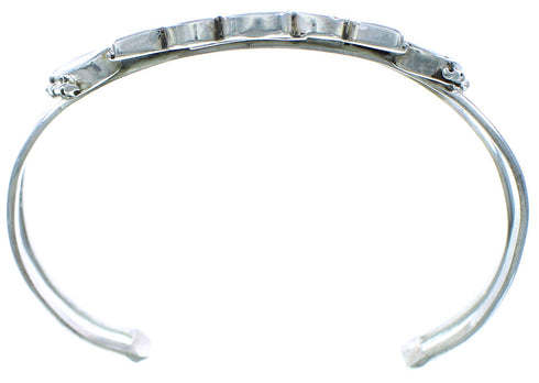 Silver Thunderbird Multicolor Inlay Zuni Cuff Bracelet AX102714