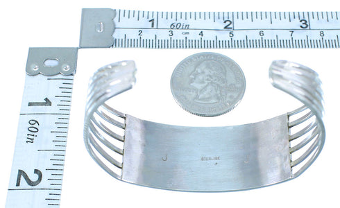 Zuni Genuine Sterling Silver Turquoise Bracelet TX104579